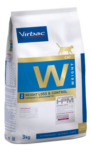 Alimento Virbac Veterinary HPM Weight Loss & Control para gato adulto sabor mix en bolsa de 3kg