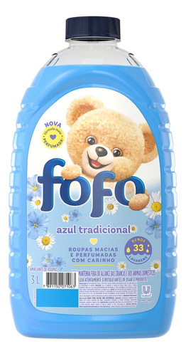 Amaciante Fofo Azul tradicional em galão 3 L