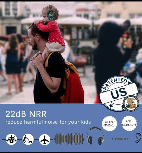 Imagen 2 de 4 de Autismo Audifonos Antiriudos Inconveniente Sensorial 22db