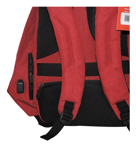 Imagen 6 de 7 de Mochila Ejecutiva Antirrobo Con Usb Wilys Tourist Wt229-30