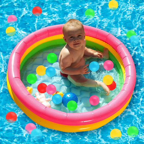 Piscina Infantil Inflable Para Bebés Con 50 Bolas, Piscinas