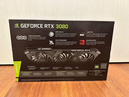 Placa De Video Nvidia Msi Ventus 3x Geforce Rtx 3080 Oc 10gb (Usado)
