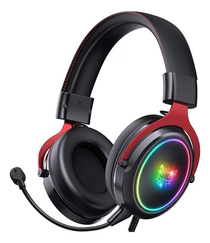 Audífonos Gamer Rgb Onikuma X10 3.5 Black Red