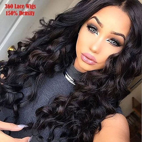 360 Encaje Frontal Peluca Cabello Humano Cuerpo Onda Virgen