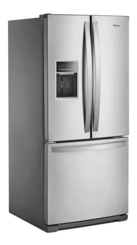 Refrigerador con freezer Whirlpool WRQ551SNJZ color acero inoxidable con capacidad de 593L