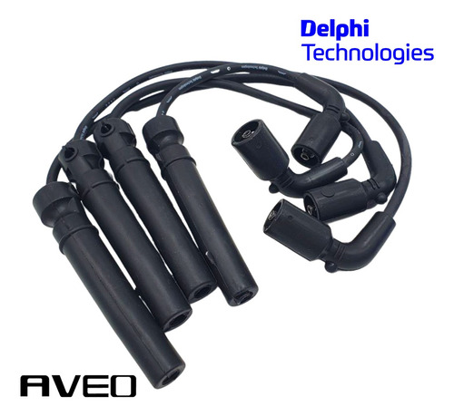 Cables De Bujia Chevrolet Aveo Delphi 100% Original