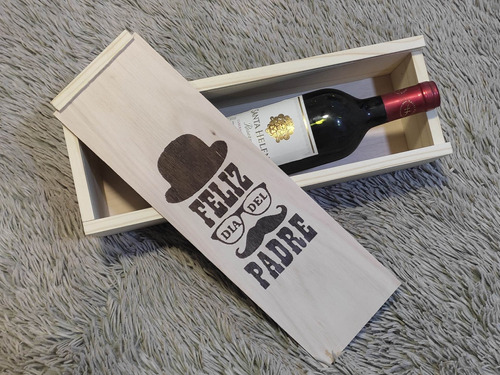 Caja Para Vino Personalizadas De Madera No Incluye Botella 
