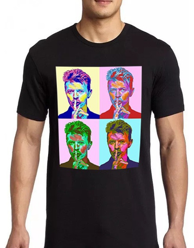 Playeras Camiseta David Bowie Colores Foto Pop Art C/ Envio