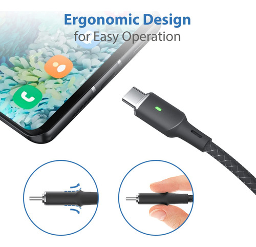Scable Usb C A Usb C De 100 W Pd [2 Unidades De 6.6 P.