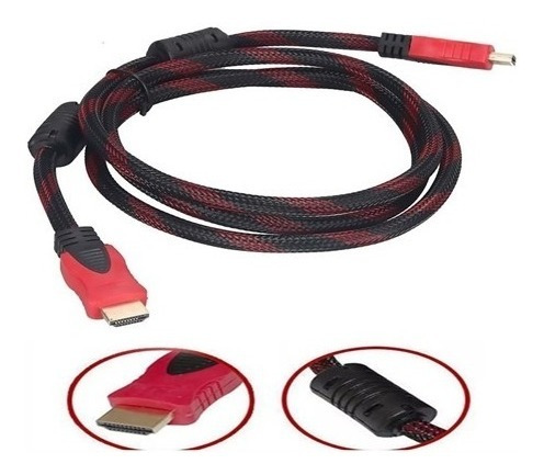 Cabo Hdmi Blindado Super Resistente Alta Performance 1,5 M