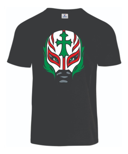 Lucha Libre Rey Misterio  Playera Algodón Negra Hombre