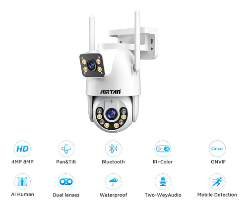 Cámara de seguridad IP IP WiFi infrarroja Yoosee de seguimiento automático Jortan App