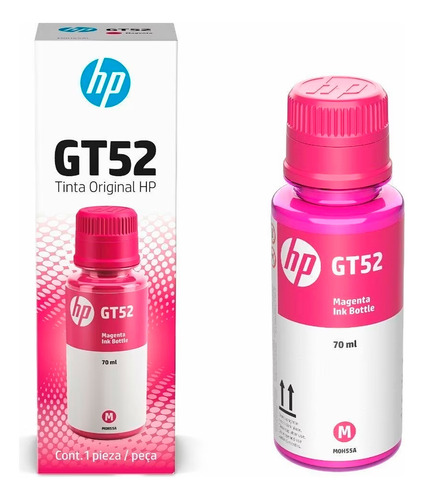 Kit De Relleno De Tinta Hp Gt52 70 Ml Color Magenta