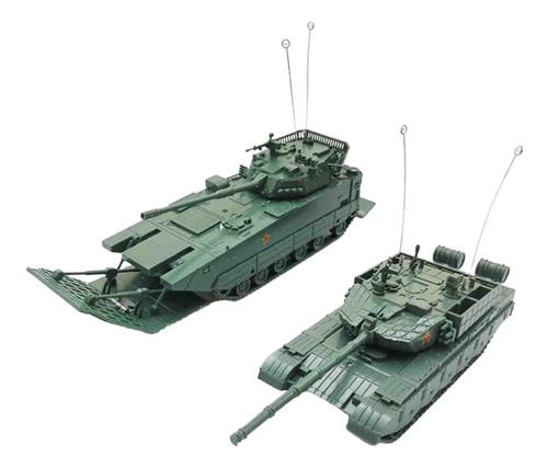 2 Piezas 1:72 Tanque De Juguete, Modelo De Carro De Tanque,