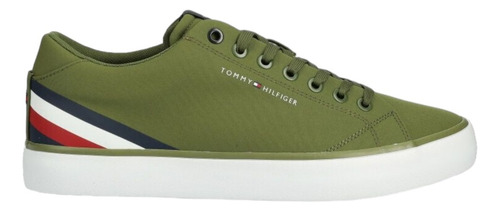Tenis Tommy Hilfiger Harlem Core Verde Musgo Casual Original