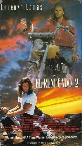 El Renegado 2 Vhs Lorenzo Lamas Vhs Original