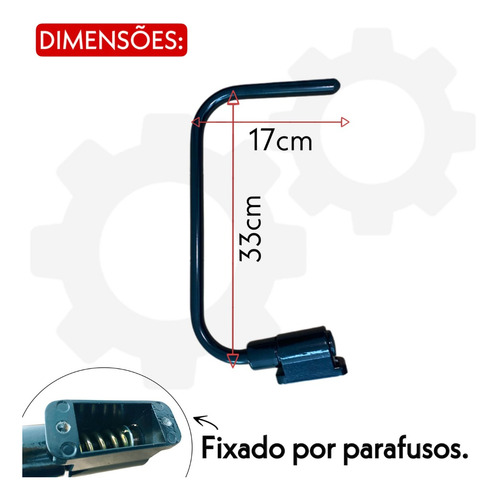 Braços Do Retrovisor Esquerdo E Direito P/ Retro Jcb 3c 214e