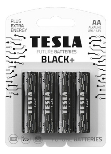 Pila Aa Tesla Black+ Blister De 4 Pilas- La Mayor Tecnología