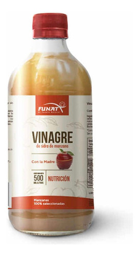 Vinagre De Sidra De Manzana Orgánico Fun - mL