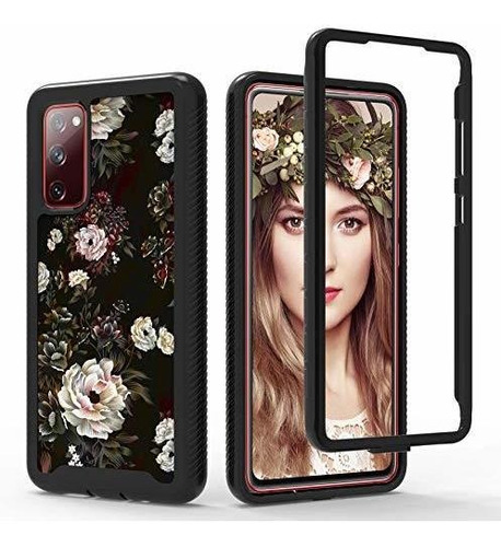 Para Samsung S20 Fe Diseño Rosa Estuche Hibrida Triple Capa