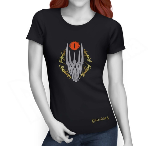 Camiseta Mujer The Lord Of The Rings Sauron Señor Anillos