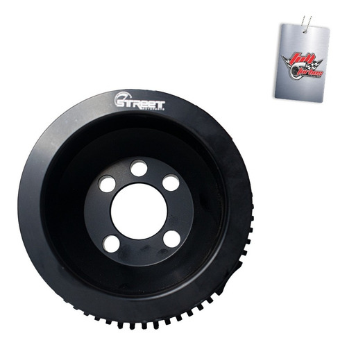 Imagem 2 de 3 de Polia Roda Fônica Poly V Street Autoparts Vw Ap 8v Preta