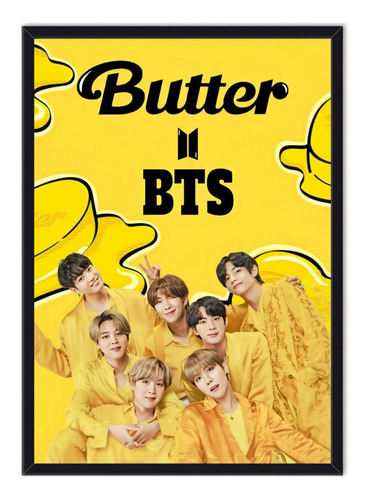 Cuadro Enmarcado - Póster Bts - Butter 