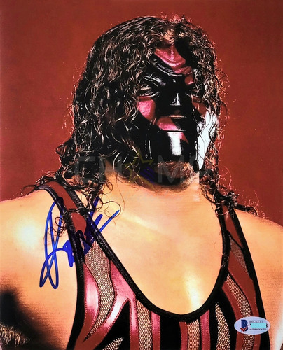 Foto Firmada Kane Lucha Libre Wwe Wwf Autografo