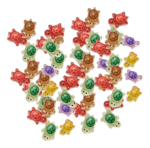 Arte De Uñas De Mini Tortugas De Dibujos Animados 50 Piezas