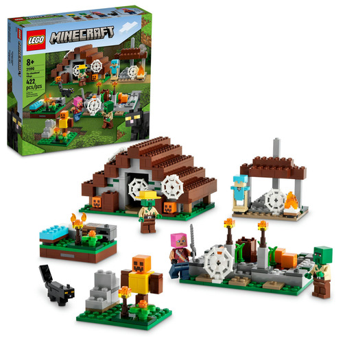 Kit De Construcción Lego Minecraft La Aldea Abandonada 21190 422 Piezas 3+