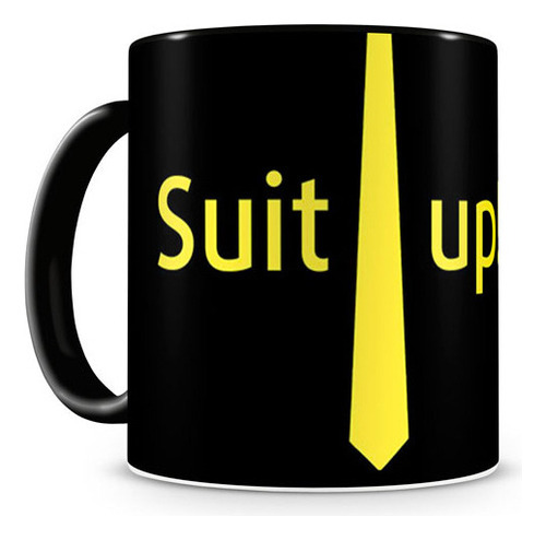 Caneca How I Met Your Mother Suit Up Ii Black Cor Preto