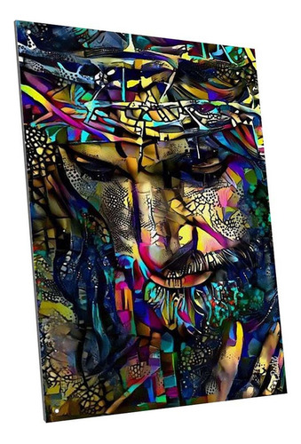 Chapa Cartel Decorativo Jesus Dios Cristo Modelo A34