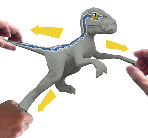 Imagen 3 de 7 de Jurassic World - Baby Blue Stretch - Dinosaurio Estirable