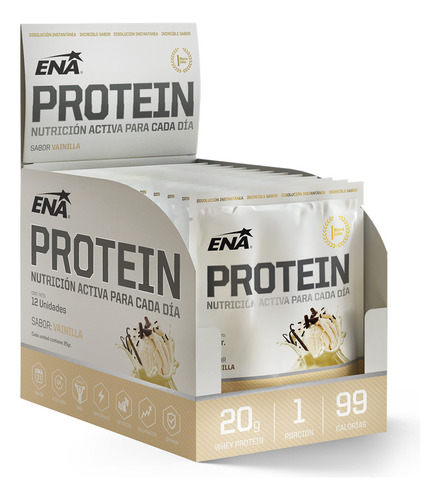 Ena Protein Suplemento Vainilla 12 Caja X 25 G