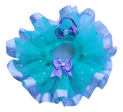 Fantasia De Tutu Saia Smash The Cake Fundo Do Mar Sereia