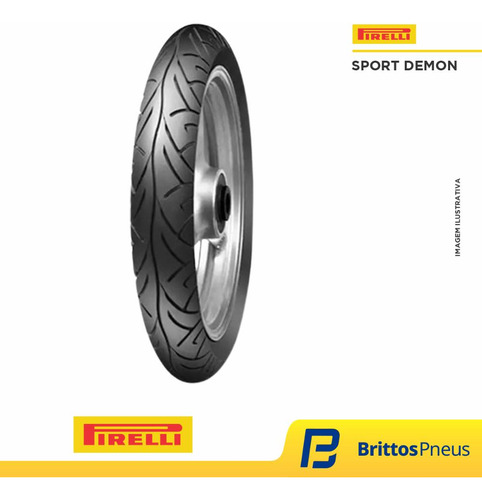 Pneu Moto Pirelli Aro 17 Sport Demon 100/80-17 52s Tl