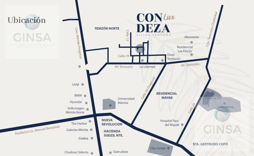 Imagen 10 de 10 de Condeza Lux || Hermosas Nuevas Villas Residenciales En Venta Al Norte De Mérida En Temozón Norte