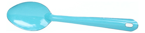 Cuchara De Peltre De 26 Cm Colo Azul Turquesa Mango Azul/turquesa