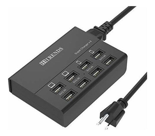 Cargador Usb, Hitrends 8 Puertos Estacion De Carga 50w / 10