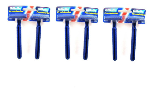 Aparelho Barbear Gillette Prestobarba Regular C/ 6 Unidades