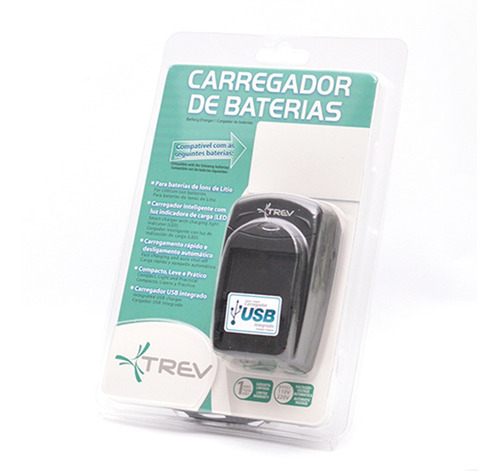 Carregador De Bateria Para Câmera Casio Exilim Ex-z75 - Trev