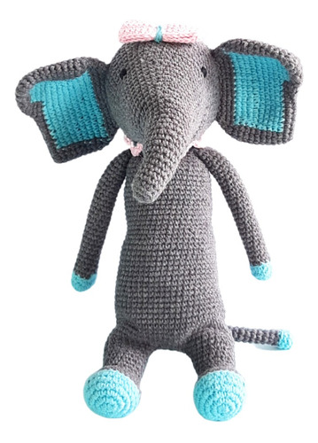 Peluche  Elefante  Amigurumi Tejido Crochet/agujas Ingeniosa