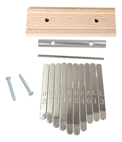 Jiayouy Kalimba Thumb Piano 10 Teclas Juegos De Bricolaje Pu