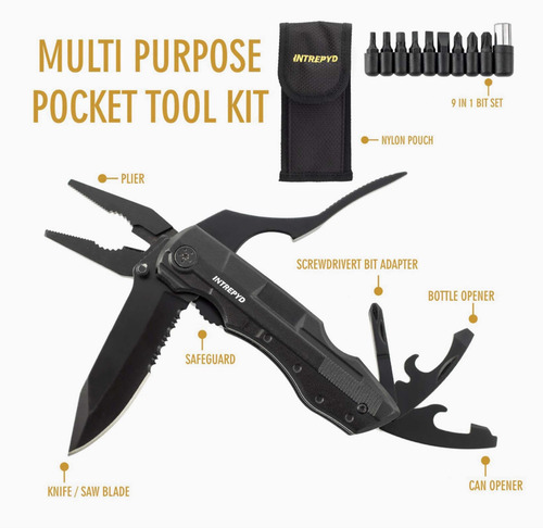 Imagen 3 de 4 de Kit Táctico Navaja Multiusos Y Linterna