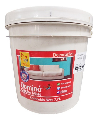 Imagen 1 de 2 de Pintura Caucho Satinada Beige Domino Clase B 4galon