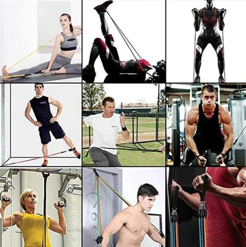 Set De Ligas De Resistencia Crossfit Ejercicio En Casa 11 Pz