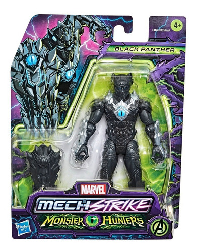 Figura Avengers Mech Strike Monster Hunters - Black Panther