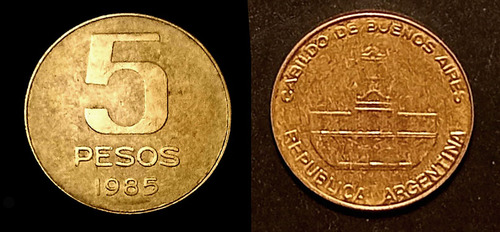 Monedas Peso Argentino $ 1-5-10-50 - Ctvs 1-5-10-50 -1983-85 (Usado)