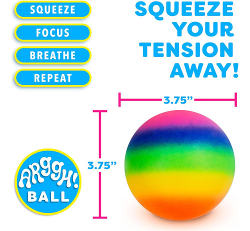 Potencialize Suas Divertidas Bolas De Estresse Arggh Rainbow
