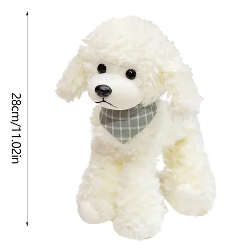 11 Inches Scarf Poodle Cute Dog Doll Plush Toy Simulated Dog